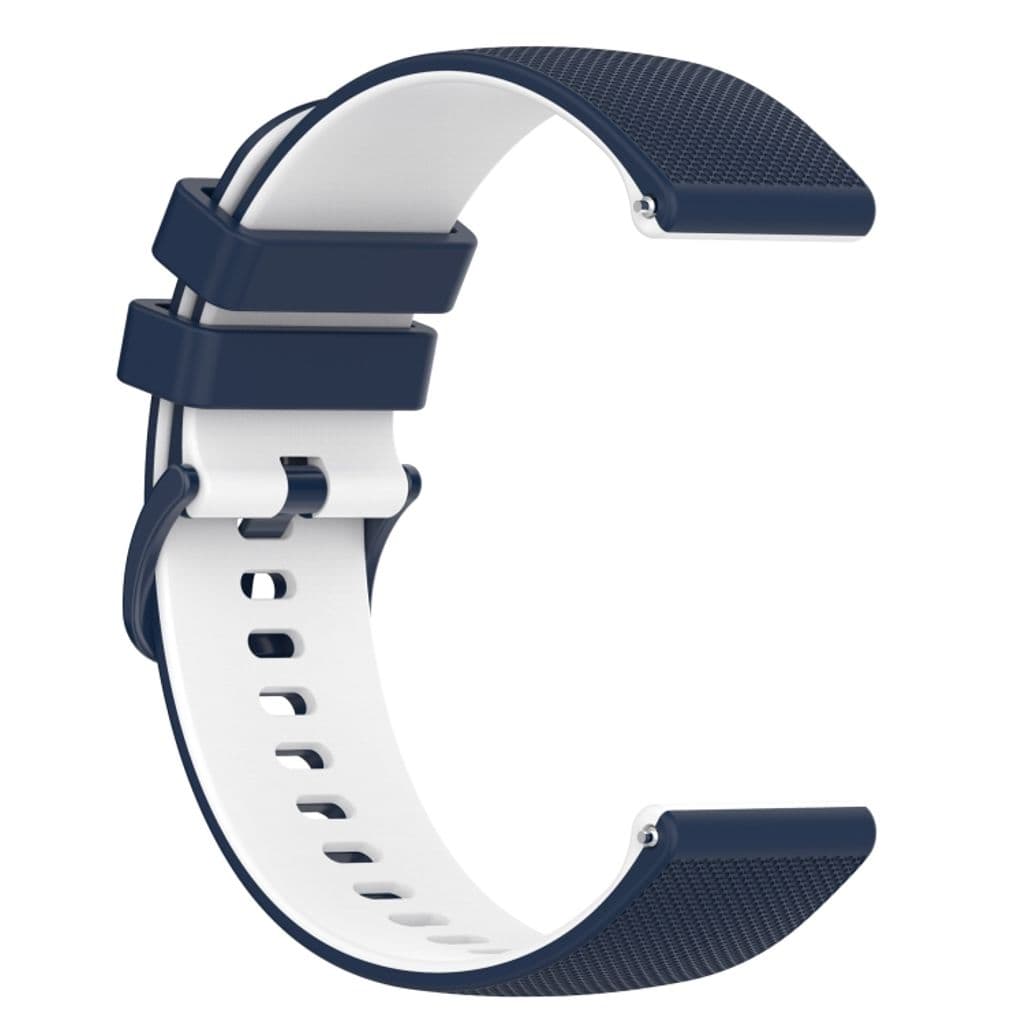 Garmin Approach S40 Kockarmband i texturerat silikon tvåfärgat - Blå / Vit