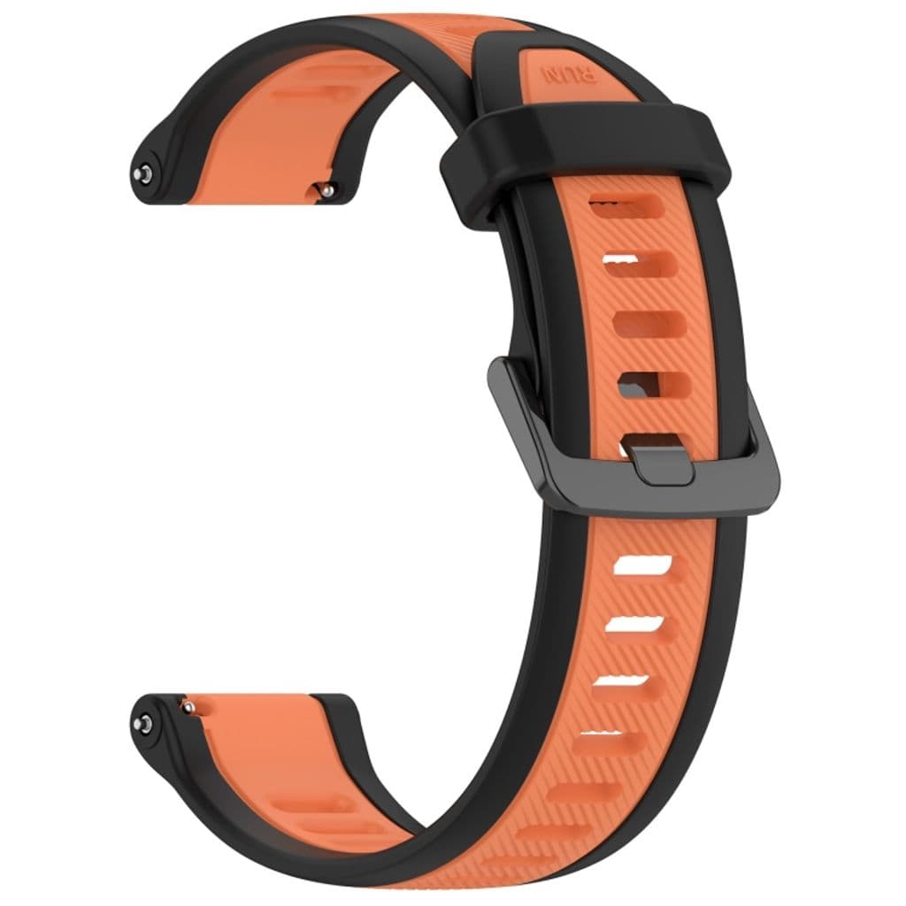 Garmin Approach S40 Kockarmband i texturerat silikon tvåfärgat - Svart / Orange