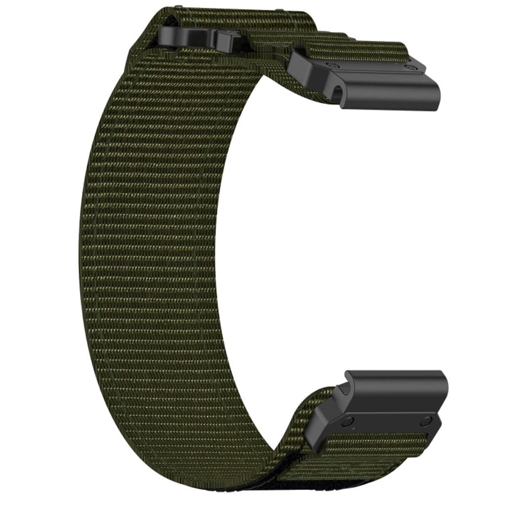 Garmin Fenix 7S Pro 42mm Kockarmband i nylon - Grön
