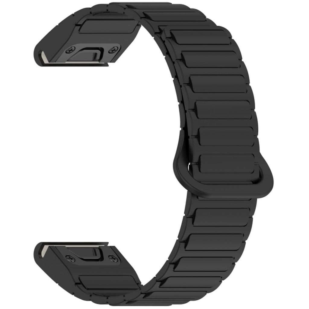 Garmin Fenix 8 43mm Kockarmband i silikon tvåfärgat - Svart