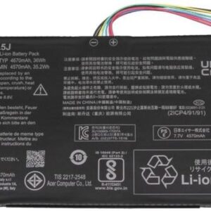 Acer Batteri 4670mAh / 36 Wh / 2 Celler / 7.7 V