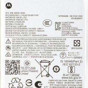 Motorola Edge 60 Pro (RE60) Batteri 6000mAh