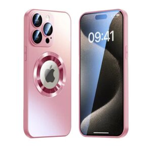 SiGN iPhone 17 Pro Magnetiskt skal med linsskydd och logo view - Rosa