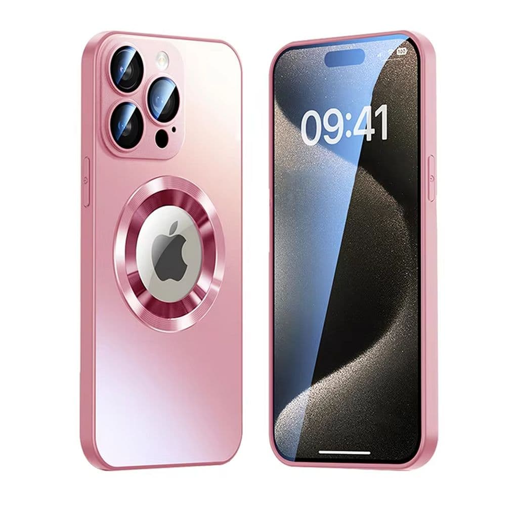 SiGN iPhone 17 Pro Magnetiskt skal med linsskydd och logo view - Rosa
