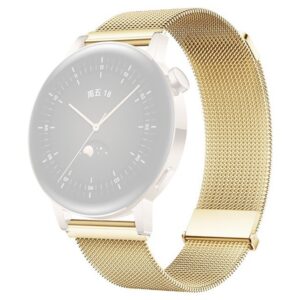 Huawei Watch GT/Samsung Galaxy Watch3 Milanesiskt armband - Guld
