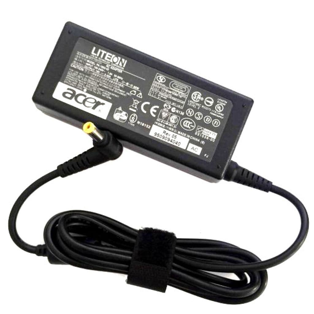 ACER AC-adapter 65W19V, Gul, AUTO-OFF