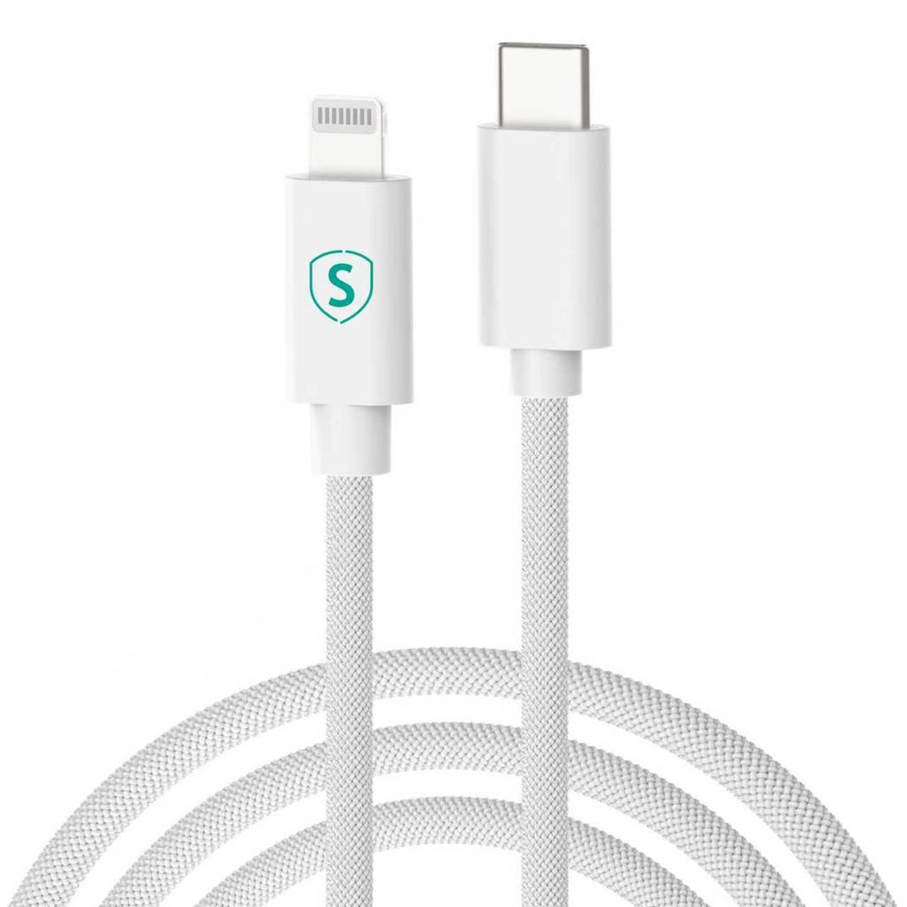 SiGN USB-C till Lightning-kabel 2m, MFi, 27W – Vit