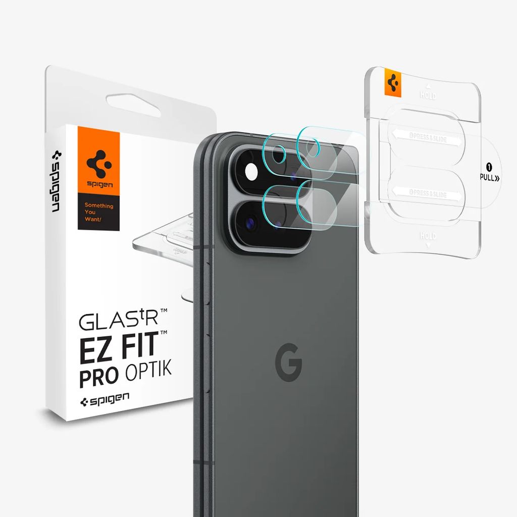 Spigen Glas.tR EZ Fit Optik Pro Linsskydd 2-pack till Google Pixel 11 Pro Fold