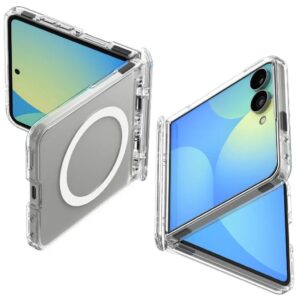 Spigen Ultra Hybrid Pro MagFit Skal till Samsung Galaxy Z Flip8 - Transparent/Vit