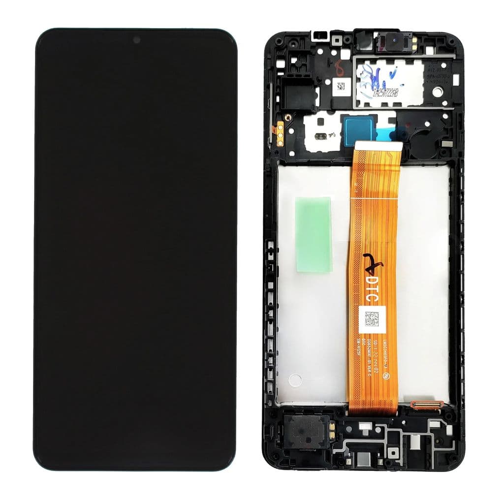 Samsung Galaxy A12 Nacho / A12s LCD-skärm (DTC Flex-version) Original - Svart