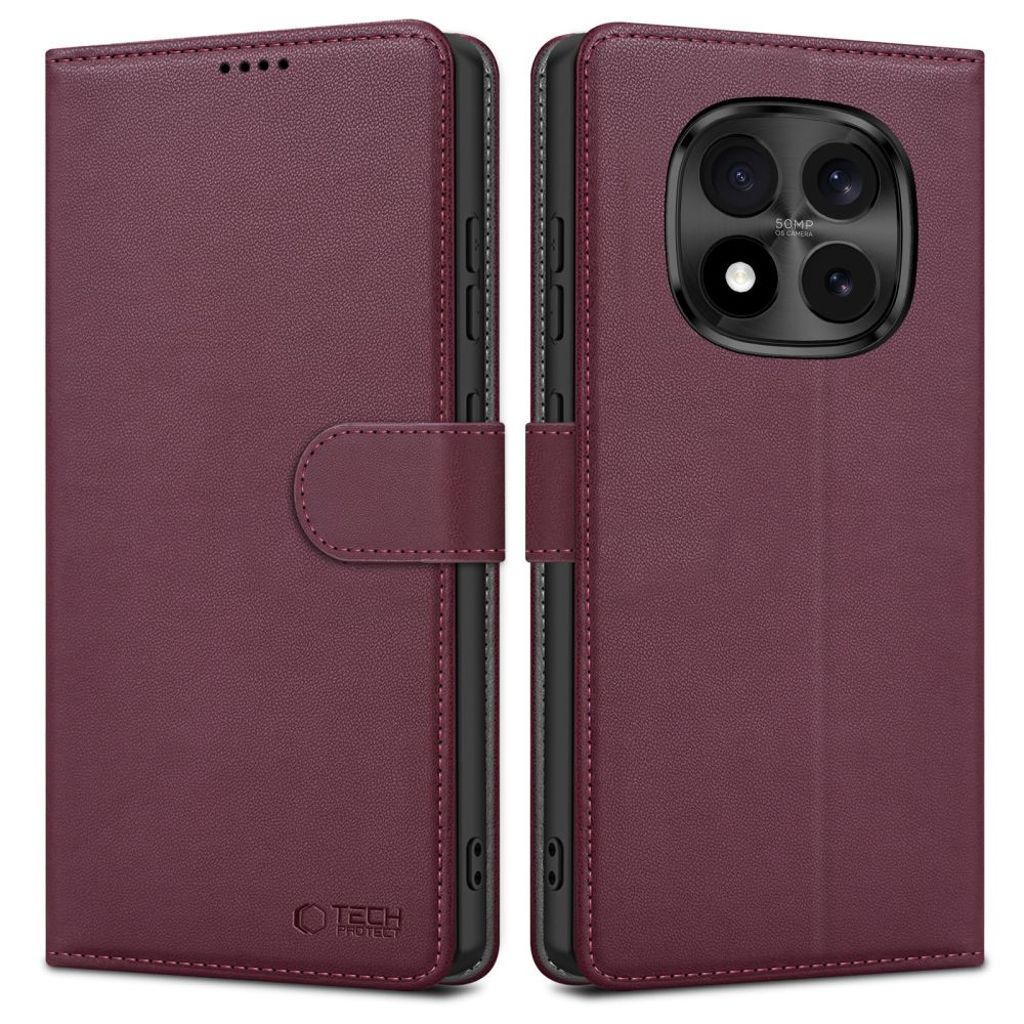 Tech-Protect Plånboksfodral till Xiaomi Redmi Note 15 Pro 5G - Vinröd