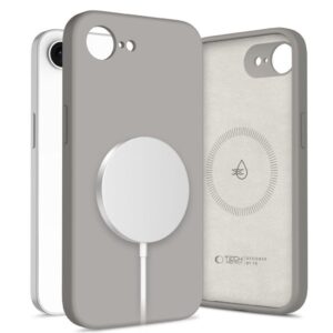 Tech-Protect Silicone MagSafe Skal till iPhone 17e/16e - Grå