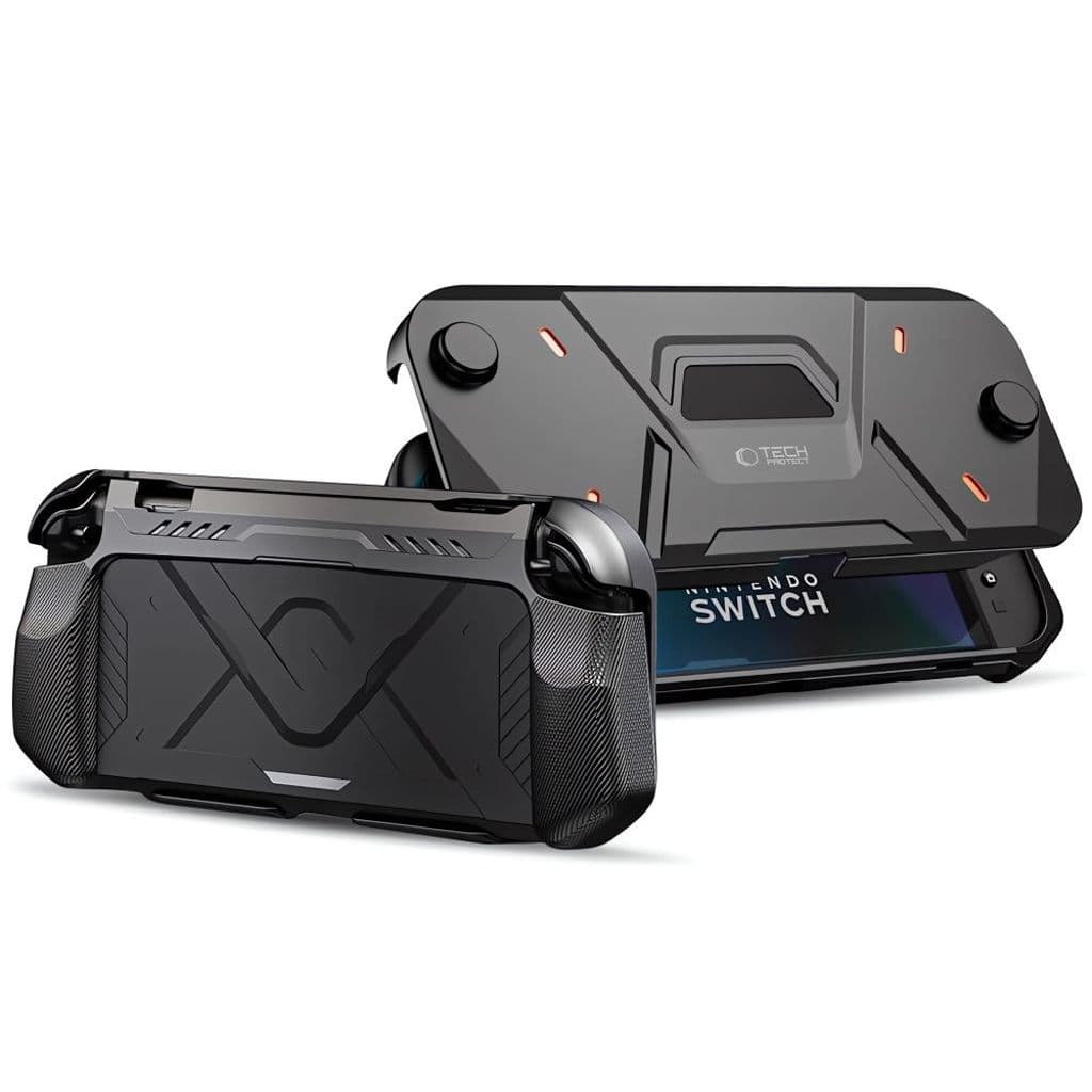 Tech-Protect Carbonox skal till Nintendo Switch 2 - Svart