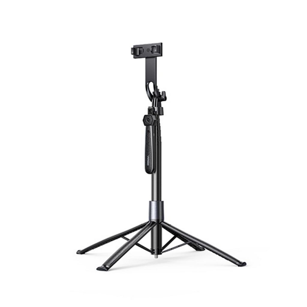 Ugreen Bluetooth Selfiepinne/Stativ med fyra ben, 185 cm - Svart