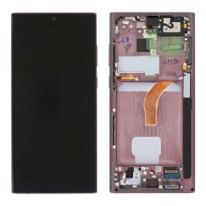Samsung Galaxy S22 Ultra LCD Skärm Original - Burgundy
