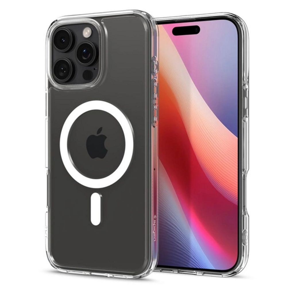 Spigen iPhone 16 Pro Ultra Hybrid MagSafe Skal - Transparent / Hvit