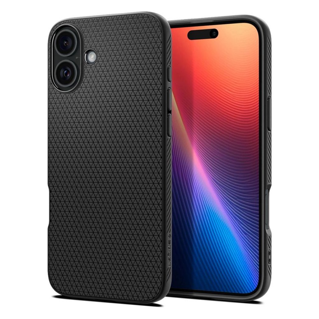 Spigen iPhone 16 Plus Liquid Air Skal - Svart