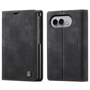 CASEME iPhone Duo Plånboksfodral i PU-läder - Svart