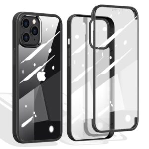 iPhone 12/ 12 Pro Skal med skärmskydd - Svart