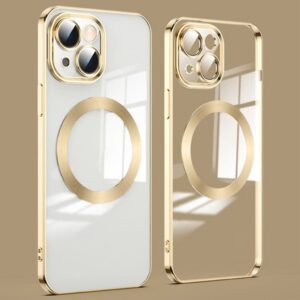 iPhone 14 Plus MagSafe-skal med Linsskydd – Guld