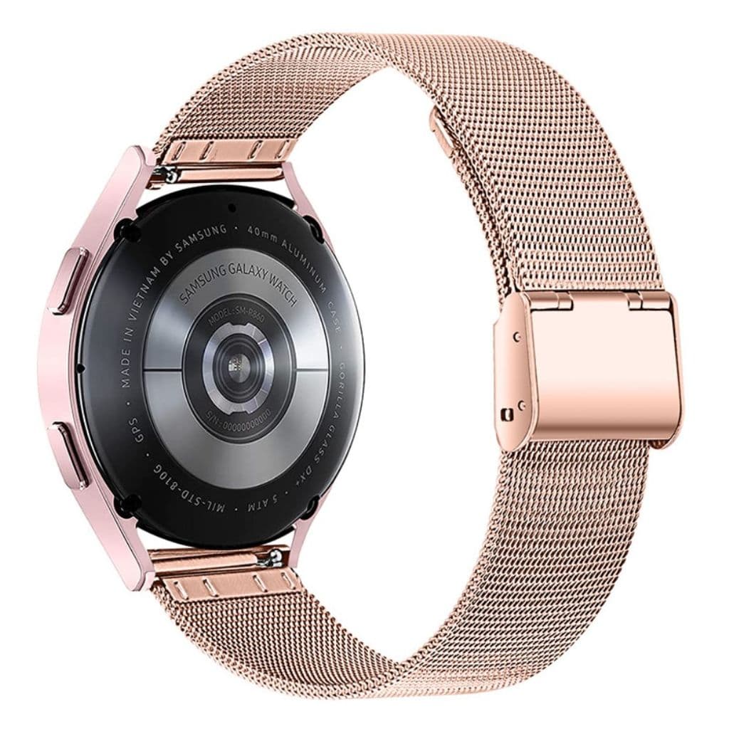 Galaxy Watch 4 Classic/Active Milanesiskt Klockarmband – Roséguld