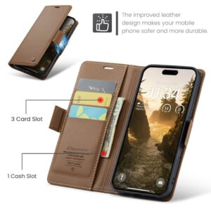 CASEME iPhone 17 Fodral med Kortfack - Brun