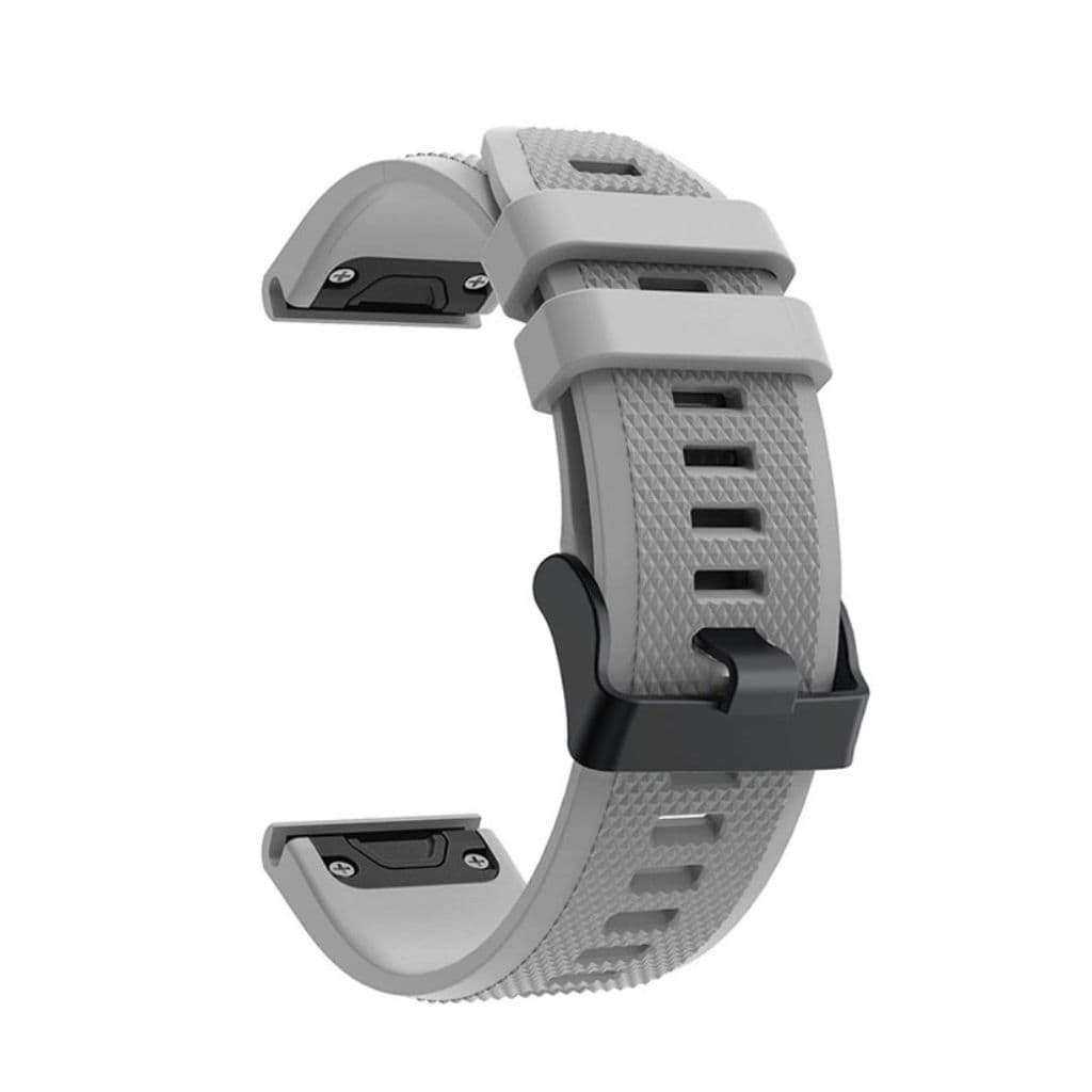 Garmin Fenix 7/6/6 Pro/Forerunner935/945 etc. Klockarmband i silikon - Grå - Bild 3