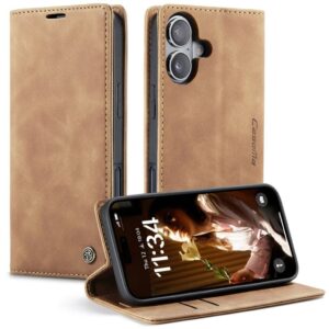 CASEME iPhone 17 Plånboksfodral med Kortfack - Brun