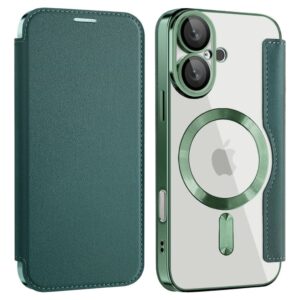 iPhone 16 Plus Fodral med Kortplatser - Mörkgrön