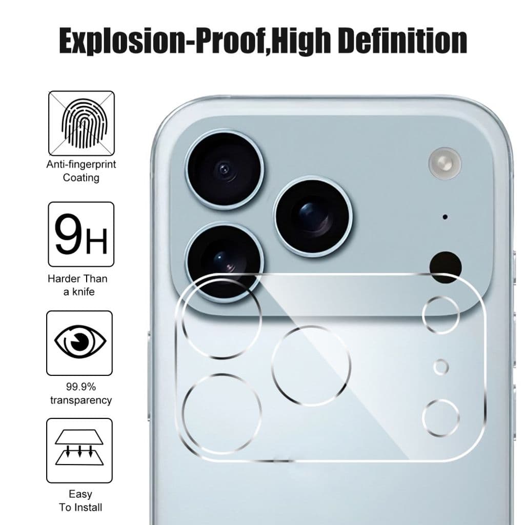 iPhone 17 Pro Max Linsskydd i härdat glas - Bild 4