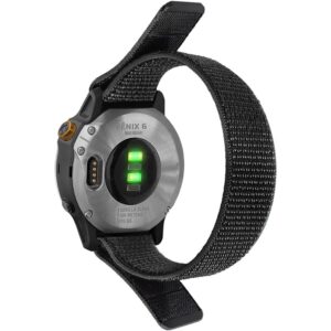 Garmin Fenix 6S/Vivomove Armband nylon - Svart