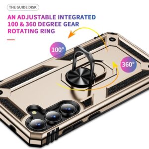 Samsung Galaxy S25 FE Skal med Stativ - Guld