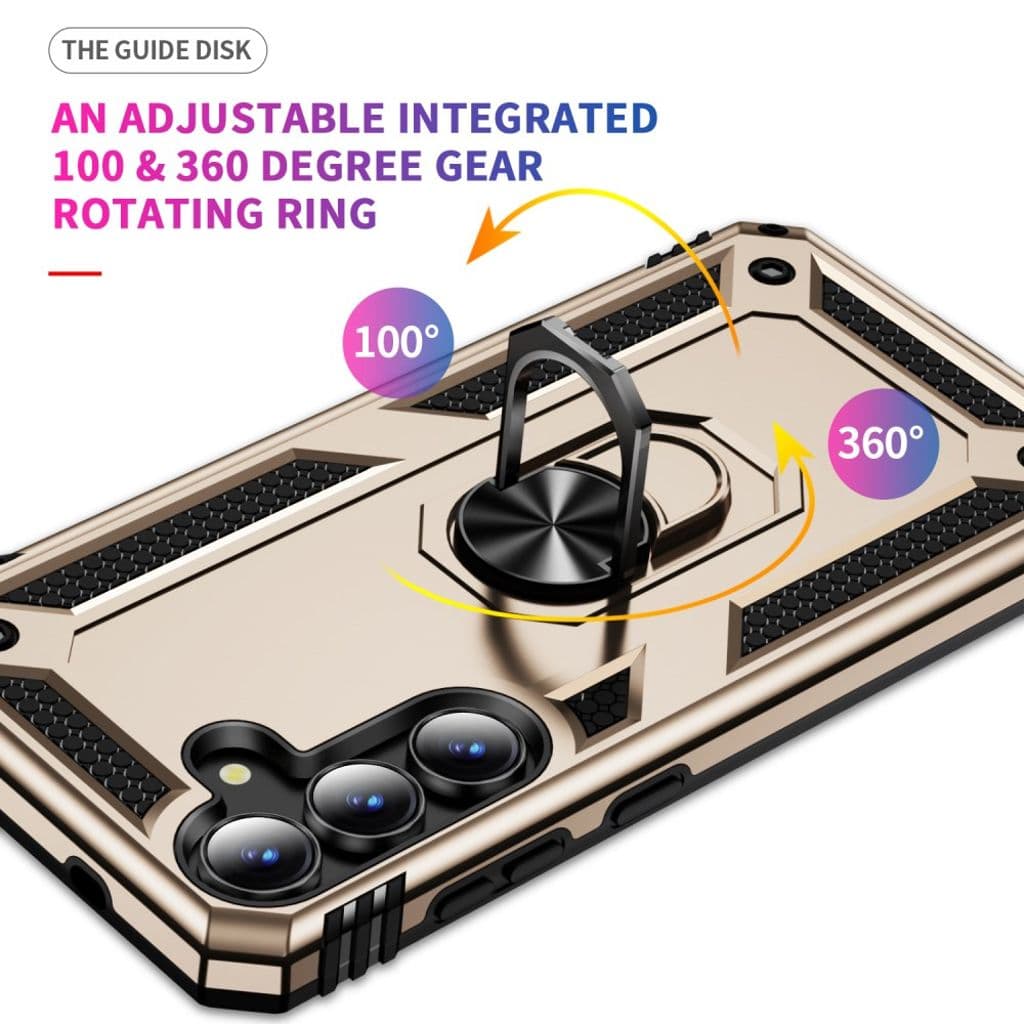Samsung Galaxy S25 FE Skal med Stativ - Guld
