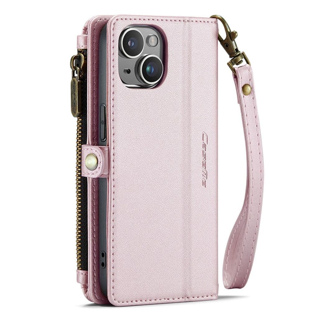 iPhone 13 Plånboksfodral Korthållare - Rosa - Bild 12