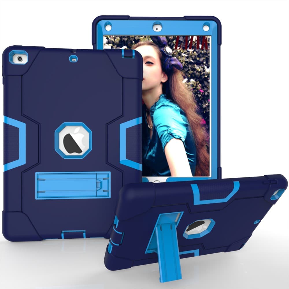 iPad 9.7" 5/6 skal med stativ - Blå