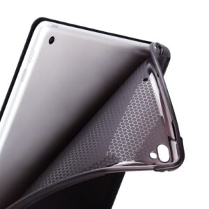 iPad 9.7" 5/6, iPad Air/Air 2 Tri-Fold fodral med pennfack - Svart