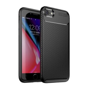 Texturerat iPhone SE 2022/2020 / 8 / 7 skal - Svart