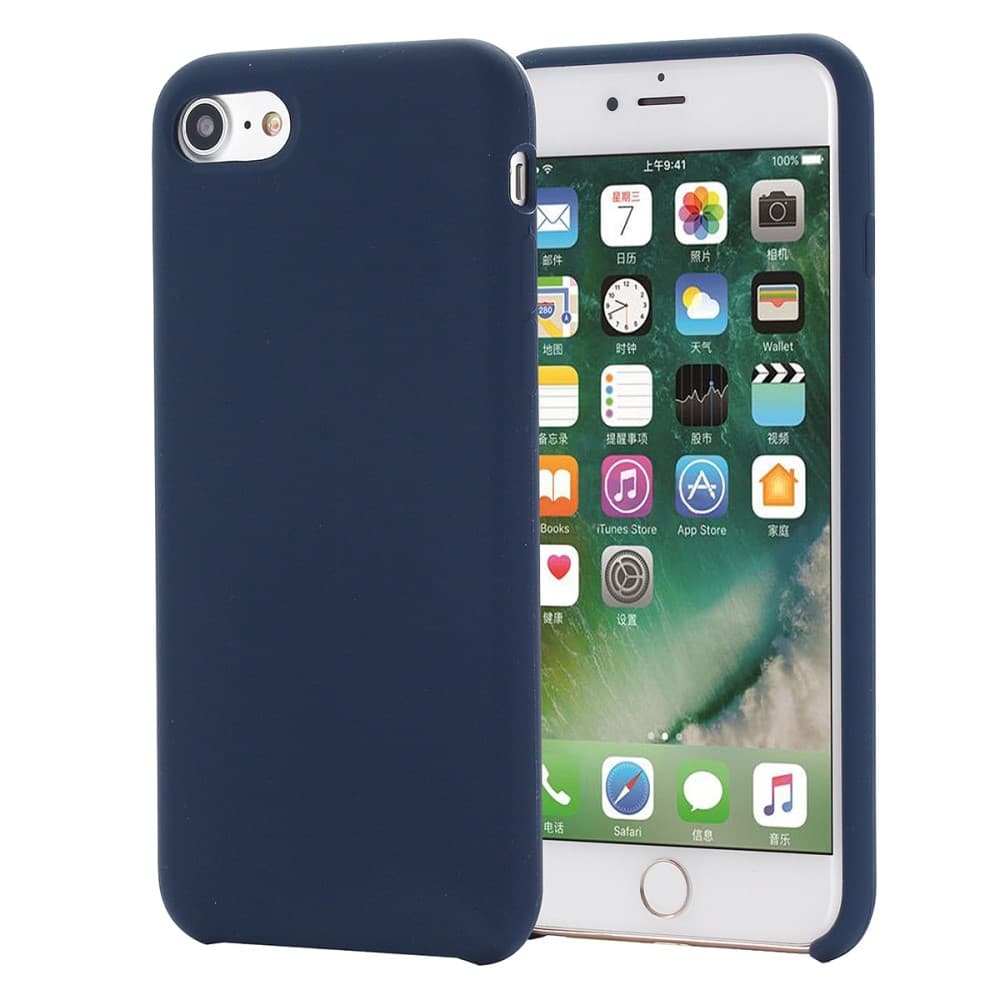 Liquid Silicone iPhone 7/8/SE 2020/SE 2022 Skal - Blå