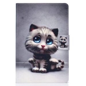 iPad 10.2" 2021/2020/2019 Fodral med Stativ - Grå Katt