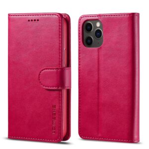LC.IMEEKE Plånboksfodral för iPhone 12/12 Pro - Röd