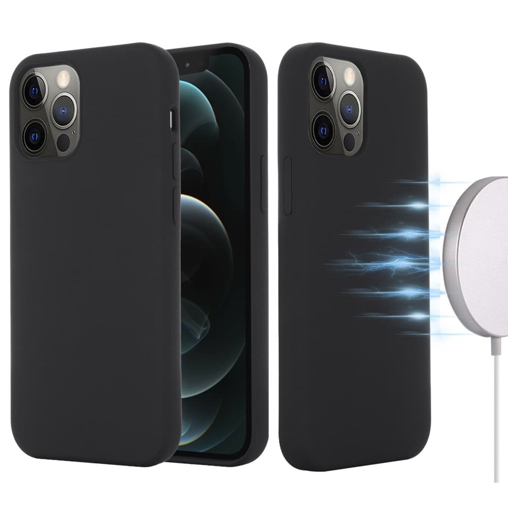 IPhone 12- 12 Pro silikonfodral - Svart