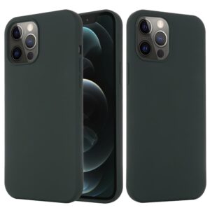 IPhone 12- 12 Pro silikonskal- Mörkgrönt