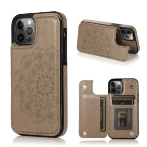 IPhone 12- 12 Pro plånboksfodral - Grått