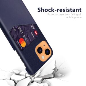 KSQ iPhone 13 mobilskal med en korthållare - Blått