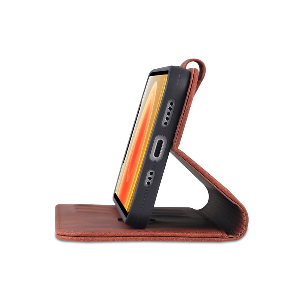 AZNS iPhone 12 Pro Max premium plånboksfodral - Brunt
