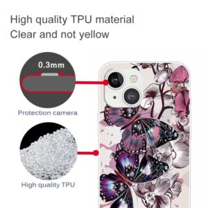 iPhone 13 skal - Purple Butterflies