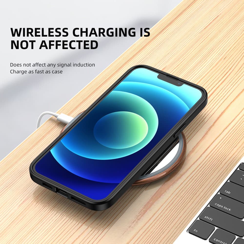 IPAKY Drop-Proof Clear Skal till iPhone 13 - Blå - Bild 3