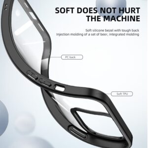 IPAKY Drop-Proof Clear Skal till iPhone 13 - Svart