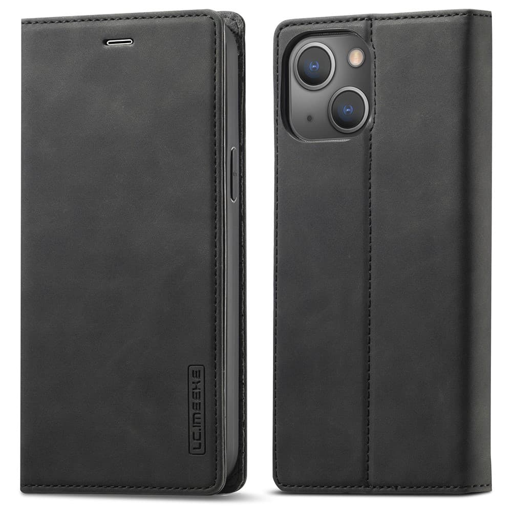 LC.IMEEKE LC iPhone 13 mini premium plånboksfodral - Svart