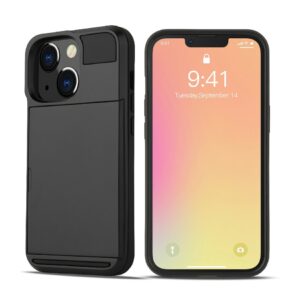 iPhone 13 Pro Skal med Kortfack - Svart